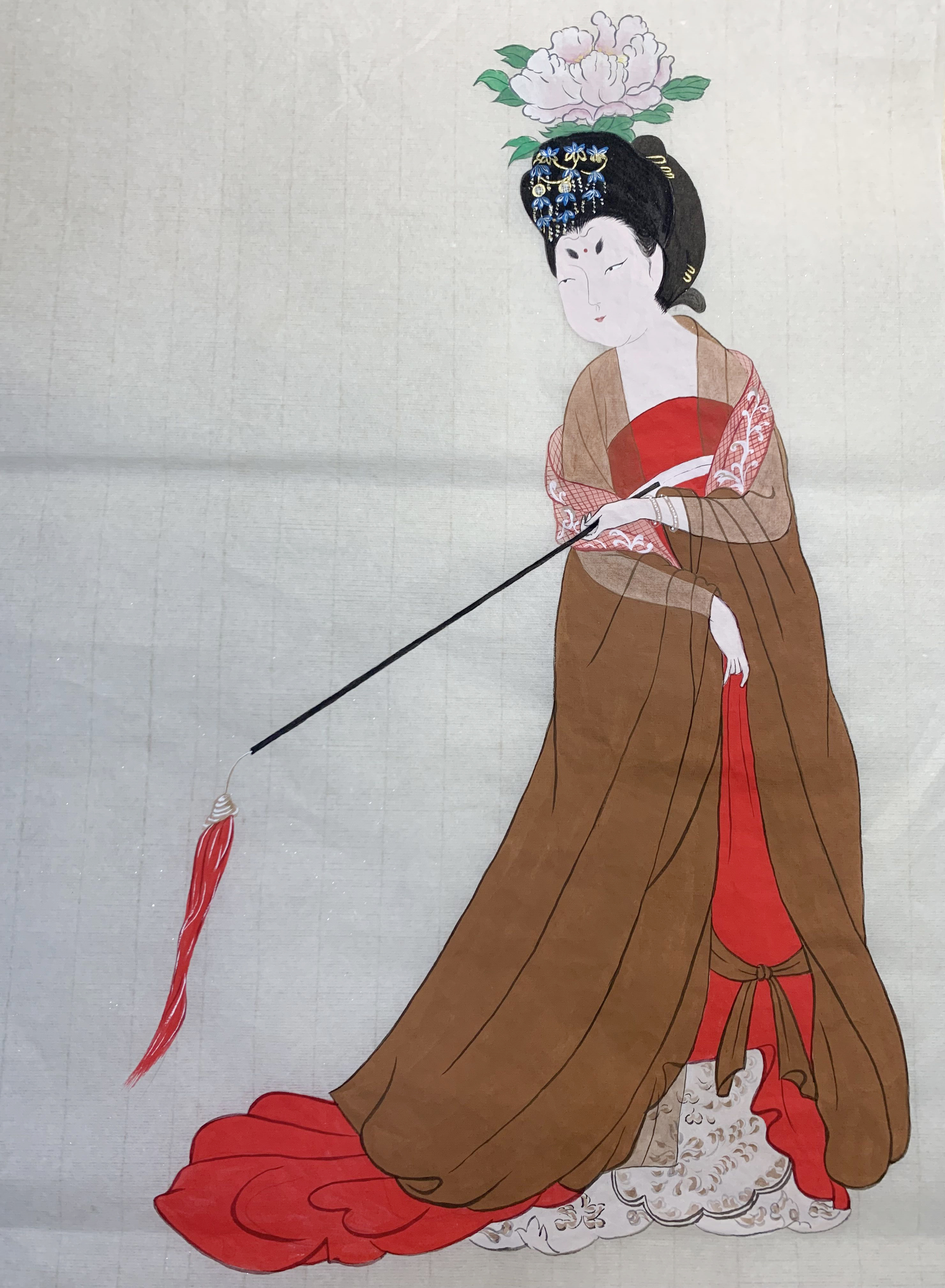 国画·唐代"簪花仕女图"